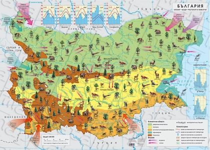 Климат. Води. Растения и животни. България