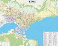 Стенна карта на Варна, ламинирана