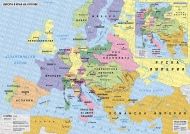 Европа в края на XVIII век; врезка: Европа към 1815 г.