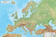 Стенна природогеографска карта на Европа 1:6 200 000
