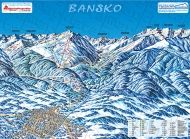 Wall-map of Bansko