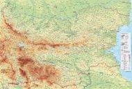 Карта на Европа 1:9 000 000 /лице/. Карта на България 1:765 000 /гръб/