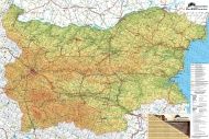 Road Map of Bulgaria and winter resorts 1:760 000