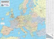 Стенна политическа карта на Европа 1:3 500 000, ламинирана