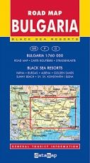 Road Map of Bulgaria and summer resorts 1:760 000